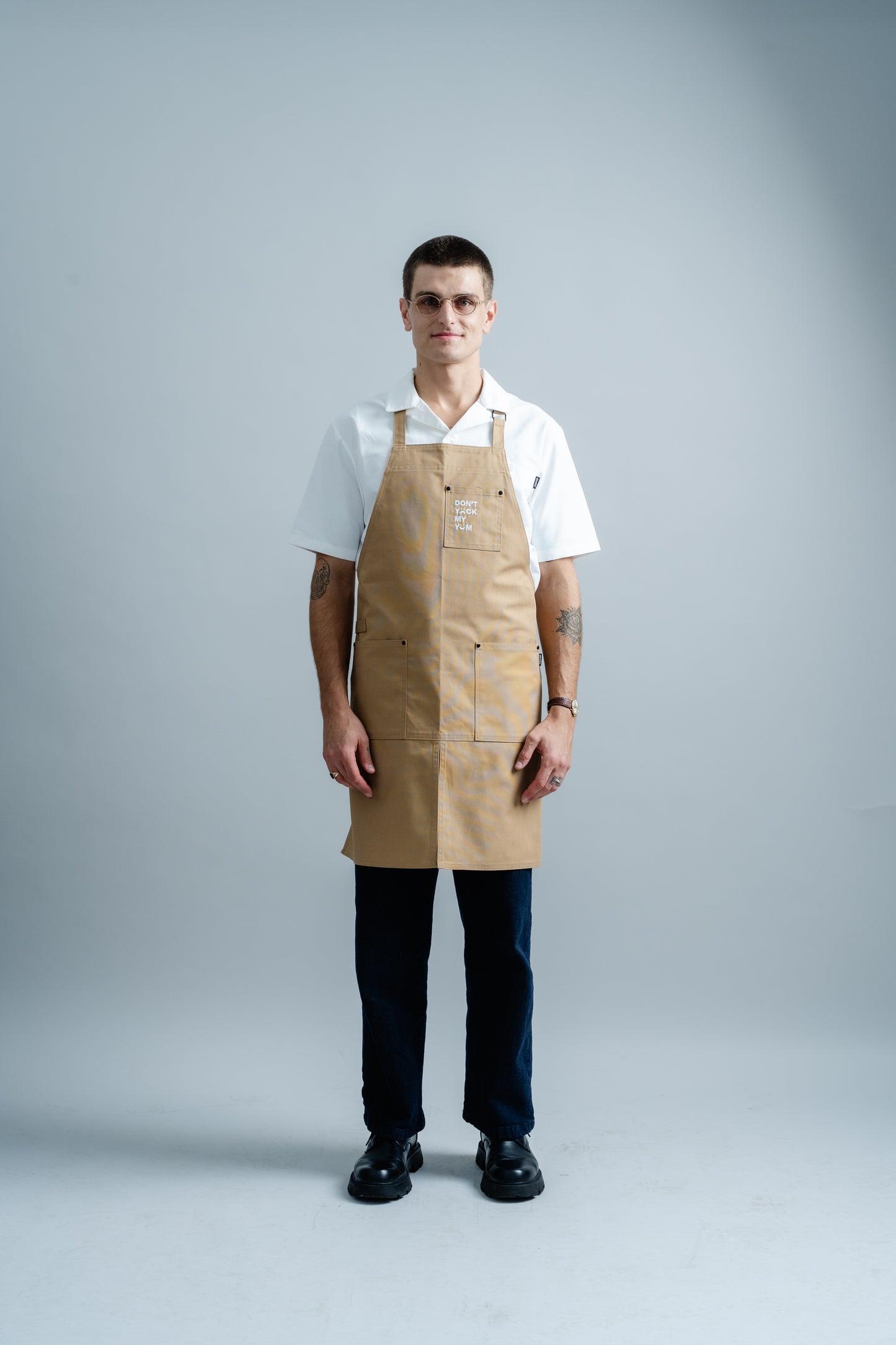 DYMY APRON ONION BROWN