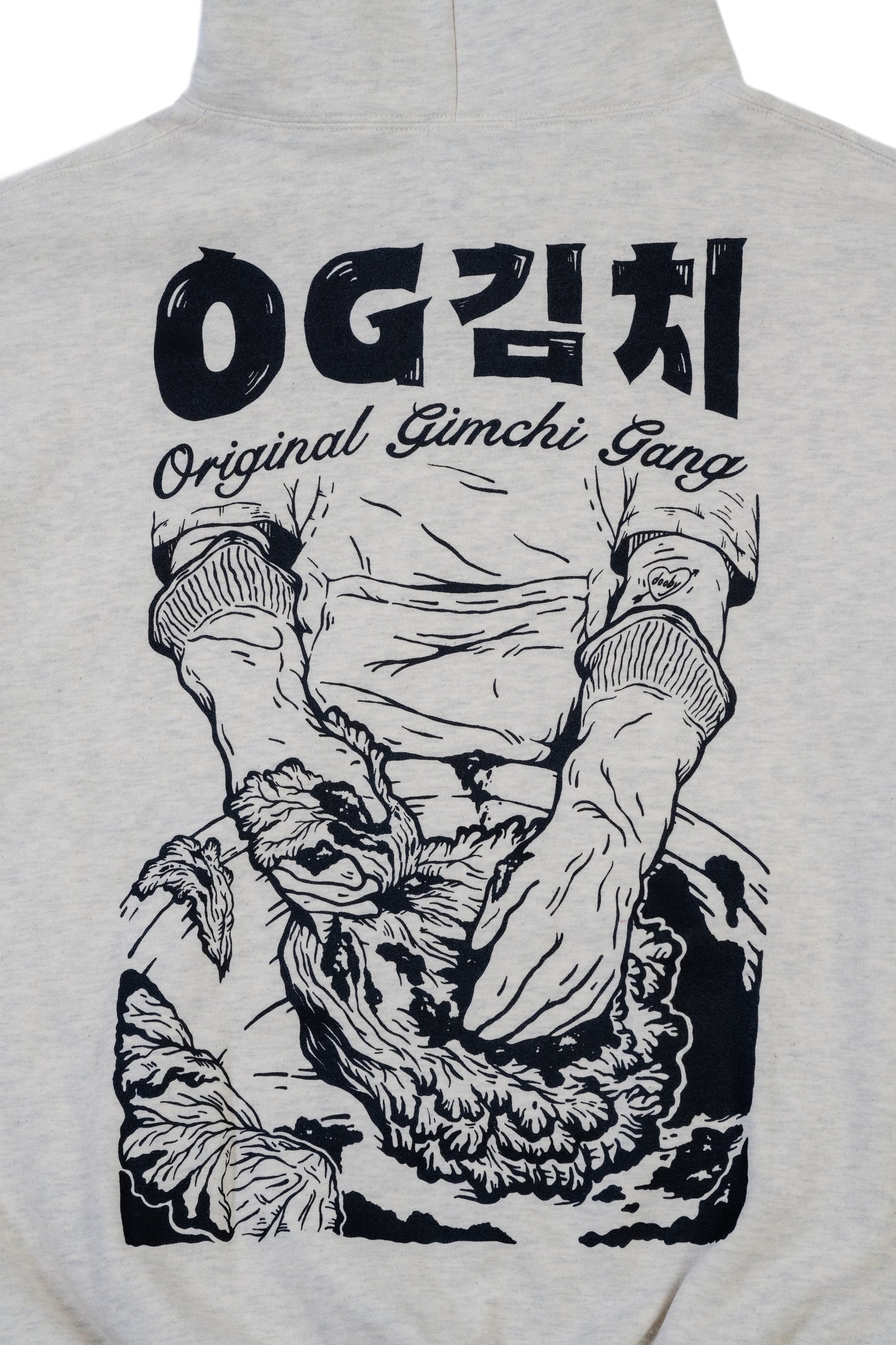 OG GIMCHI FLEECE HOODIE OATMEAL